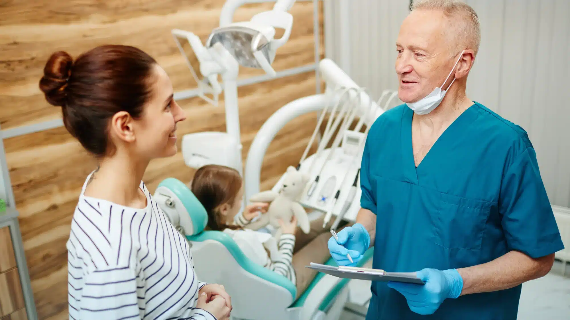 dentist performing cavity filling in Torrey Highlands dental clinic